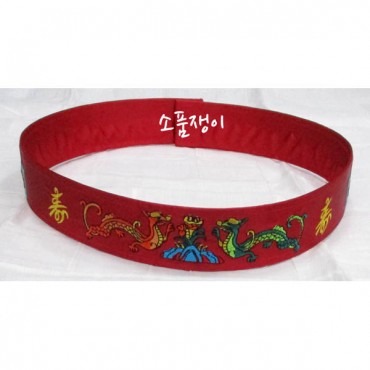 자수각대-각띠,어린이용,빨강